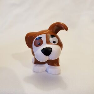 Fisher-Price Little People  Bulldog Big Helpers Home Animal Brown White Dog